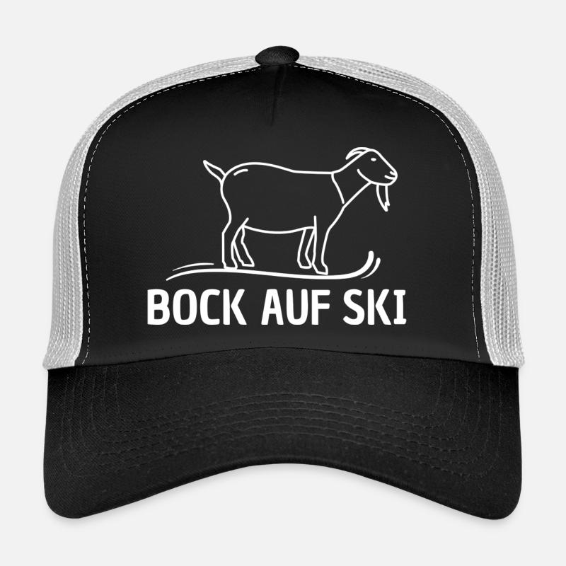 Bock auf Ski - Trucker Cap - Schwarz/Steingrau