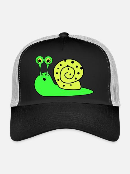 Snail Funny - Trucker Cap - black/stone grey - Front