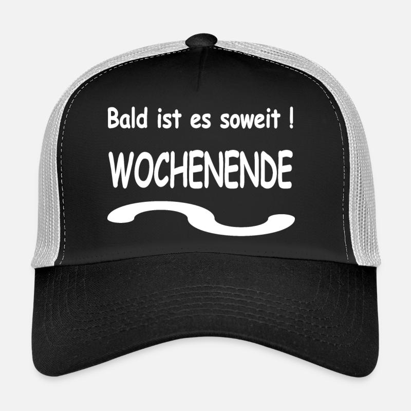 Wochenende - Trucker Cap - Schwarz/Steingrau