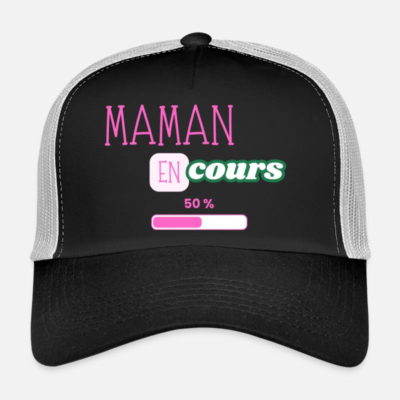 maman en cours Casquette trucker 