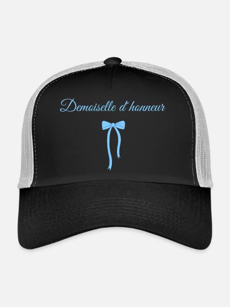 Blue Bow Bridesmaid - Trucker Cap - black/stone grey - Front