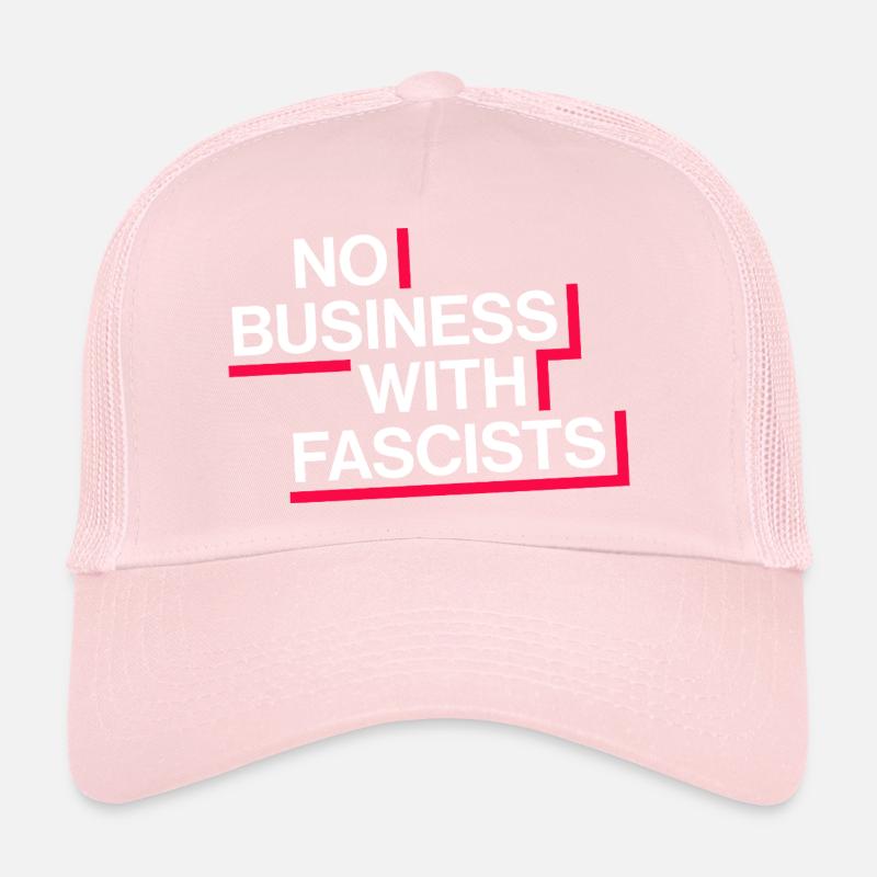 PAS D’AFFAIRES AVEC LES FASCISTES Casquette trucker 