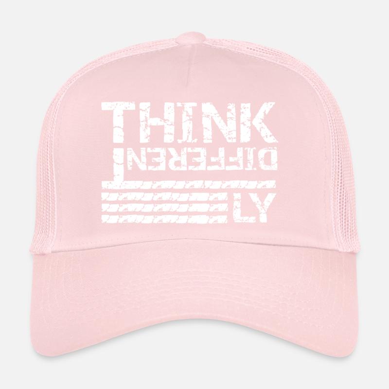Think Differently – Grunge Typography Design Trucker Cap