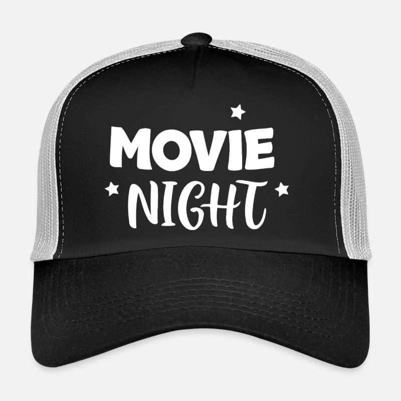 Cinema Night Bold Letters Trucker Cap