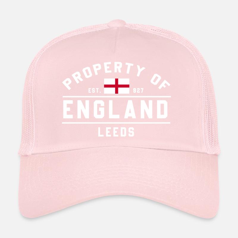 Angleterre Leeds Flag Design dans un style graphique Casquette trucker 