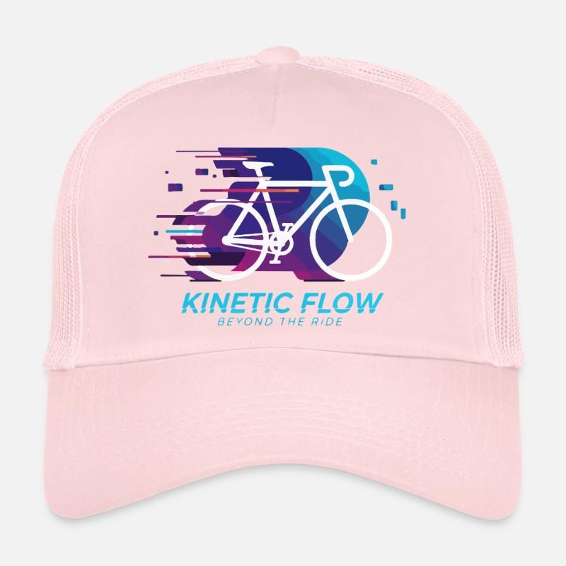 Kinetic Flow Bicycle Burst Trucker Cap