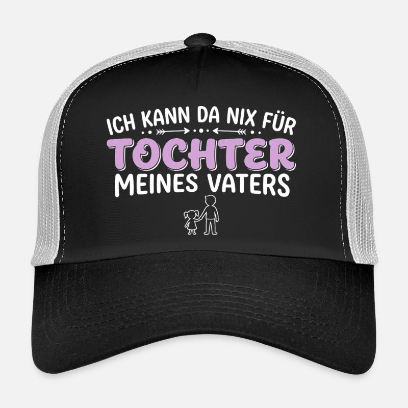 I can't help it, I'm the daughter - Trucker Cap - black/stone grey