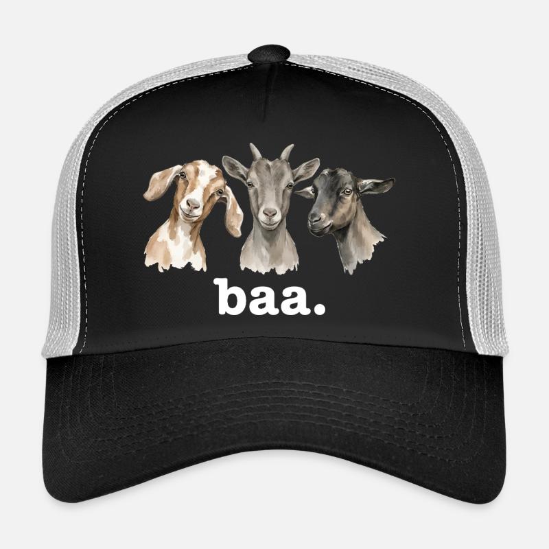 Goat bleating funny goat lover funny blowing Trucker Cap