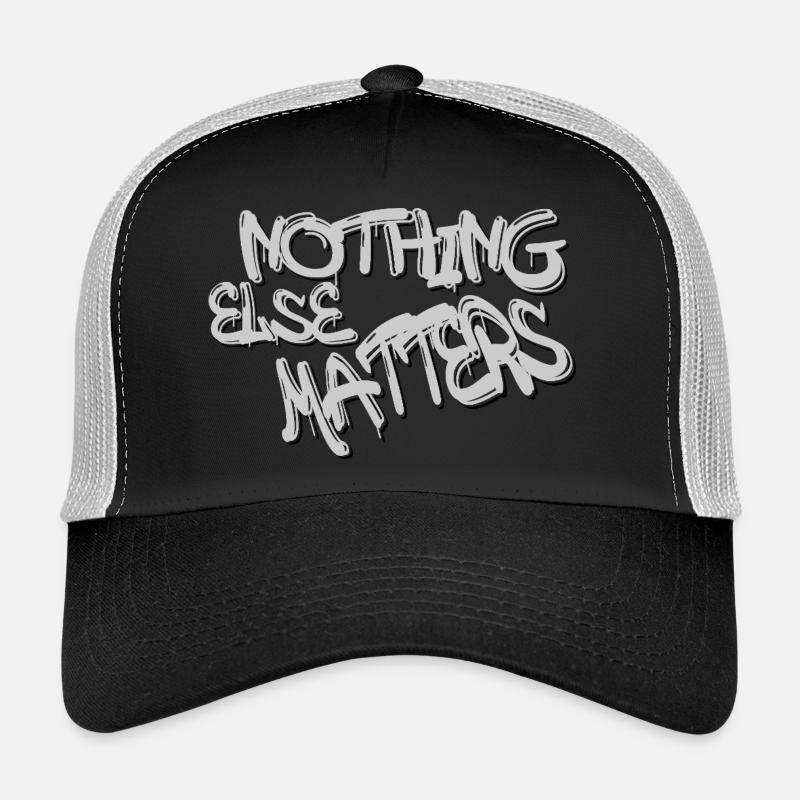 Typographie de citation graffiti : slogan gris gras Casquette trucker 
