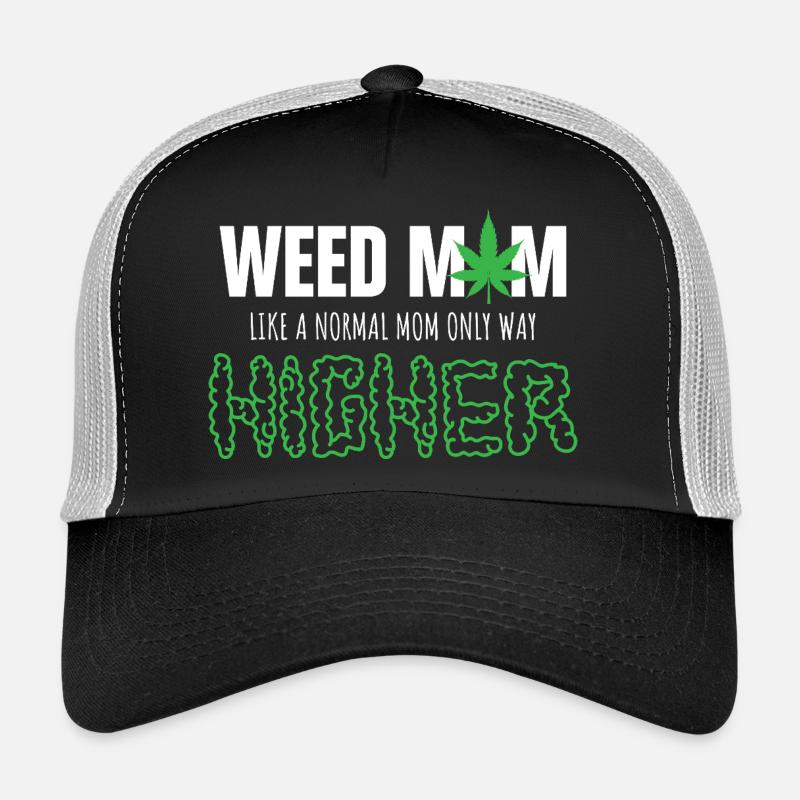 Weed Mom Like Normal Mom Only Higher Trucker Cap