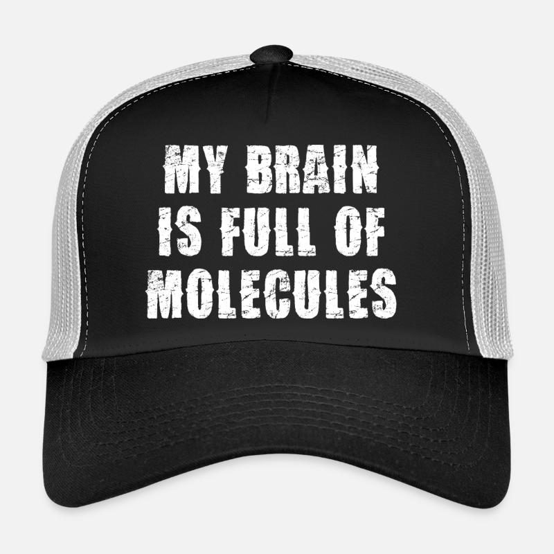 Un cerveau plein de molécules Casquette trucker 