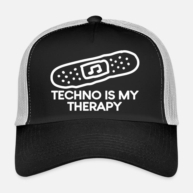 Techno est mon patch de thérapie Casquette trucker 