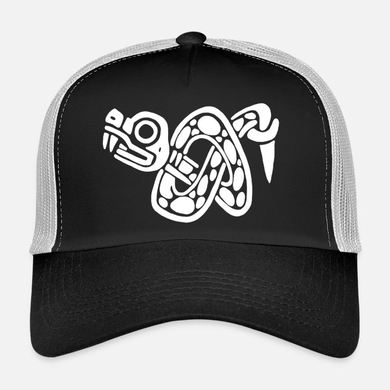 Noeud de serpent blanc Casquette trucker 