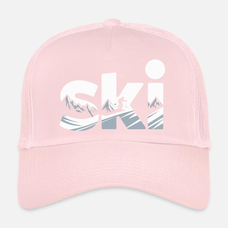 Conception faute de Panorama de la Montagne de Ski Casquette trucker 