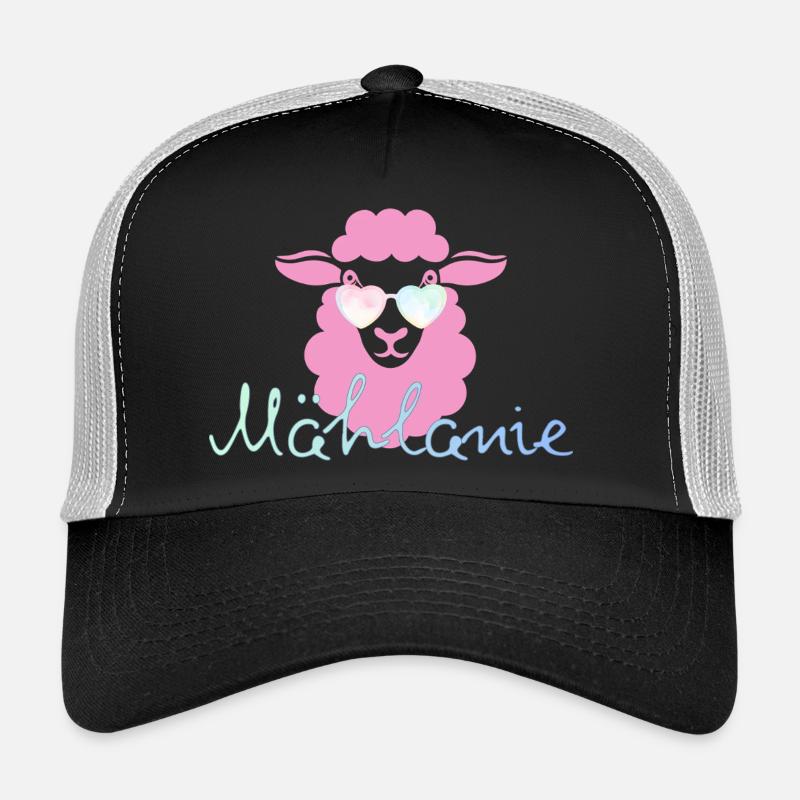 Mählanie - Casquette trucker  - noir/gris pierre