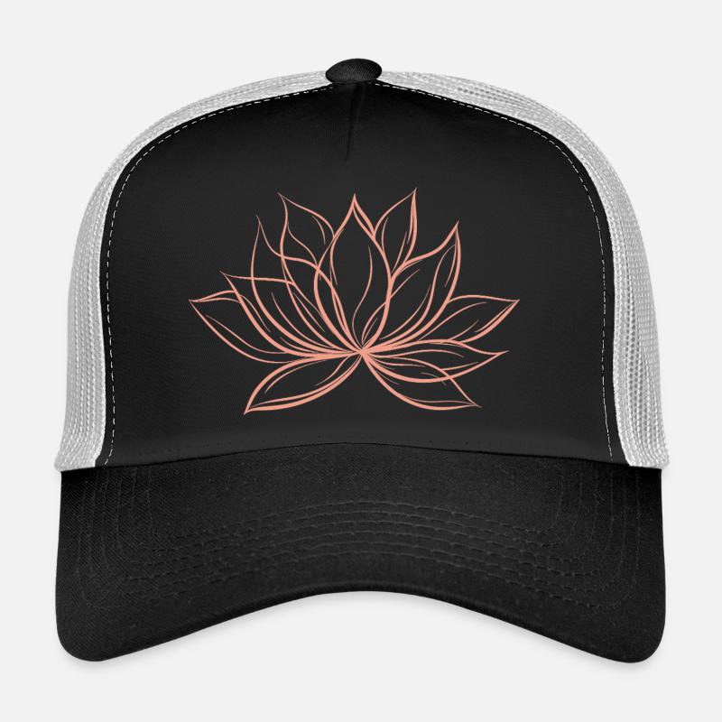 fleur de lotus  Casquette trucker 