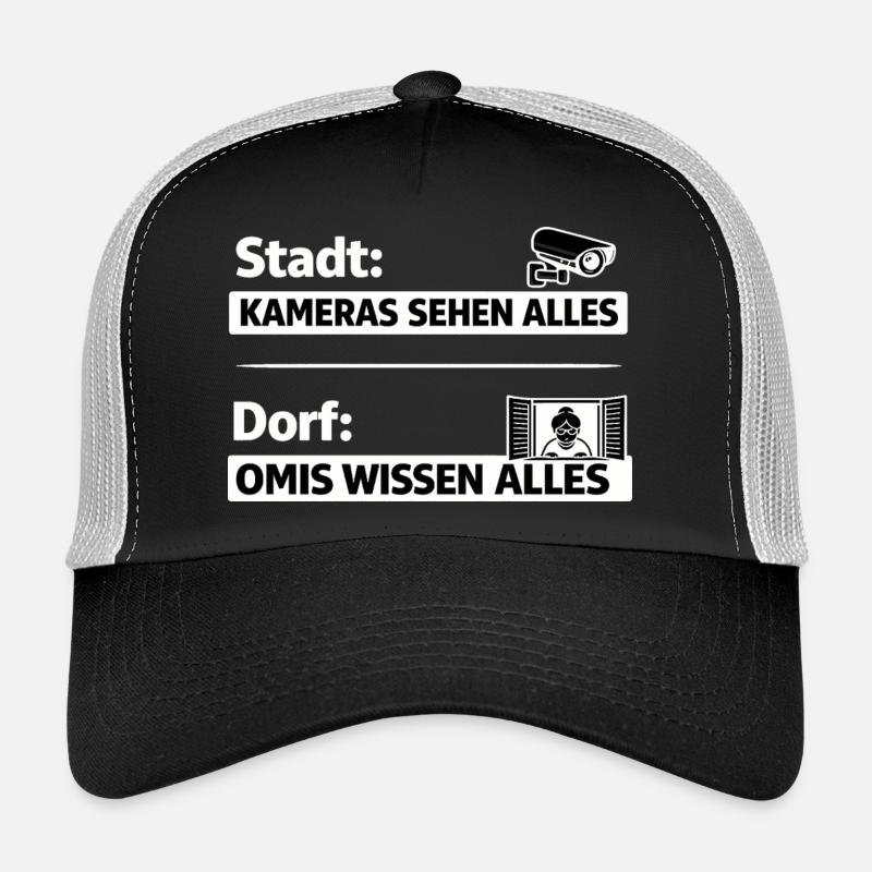 Dorf vs Stadt: Omas sehen alles Trucker Cap