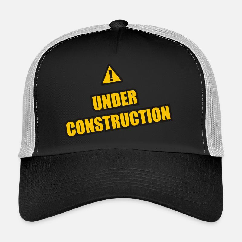 under construction - Trucker Cap - Schwarz/Steingrau