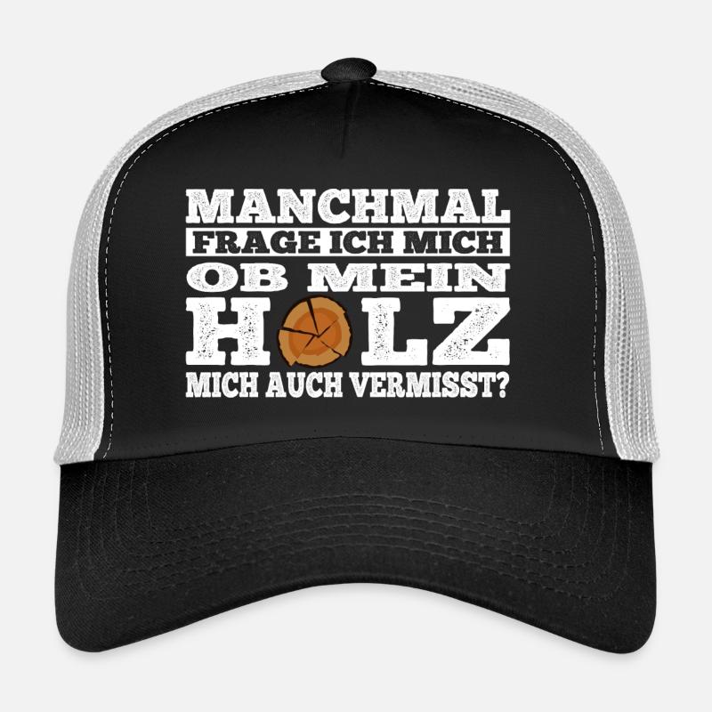 Holz - vermisst - Trucker Cap - Schwarz/Steingrau
