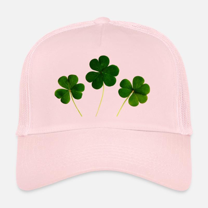 kleeblatt glueck shamrock luck four leaf clover32 Trucker Cap