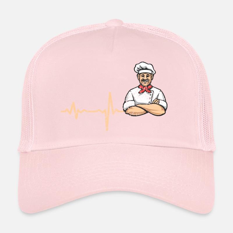Heartbeat Koch Pizzabäcker - Geschenk Trucker Cap