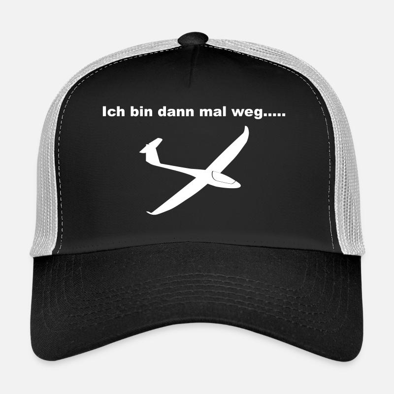 bin Segelfliegen Pilot - Trucker Cap - Schwarz/Steingrau