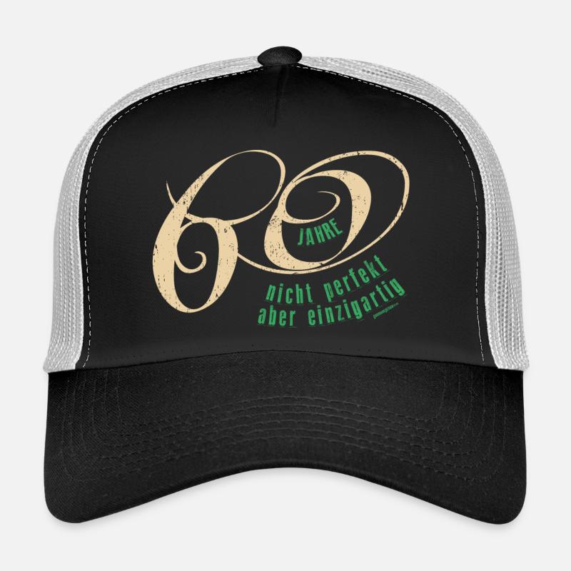 Geburtstag 60 Jahre - Trucker Cap - Schwarz/Steingrau