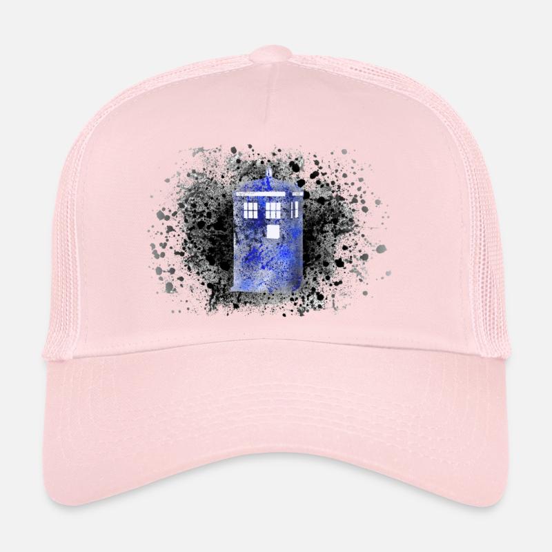 Tardis Paint Splatter Trucker Cap