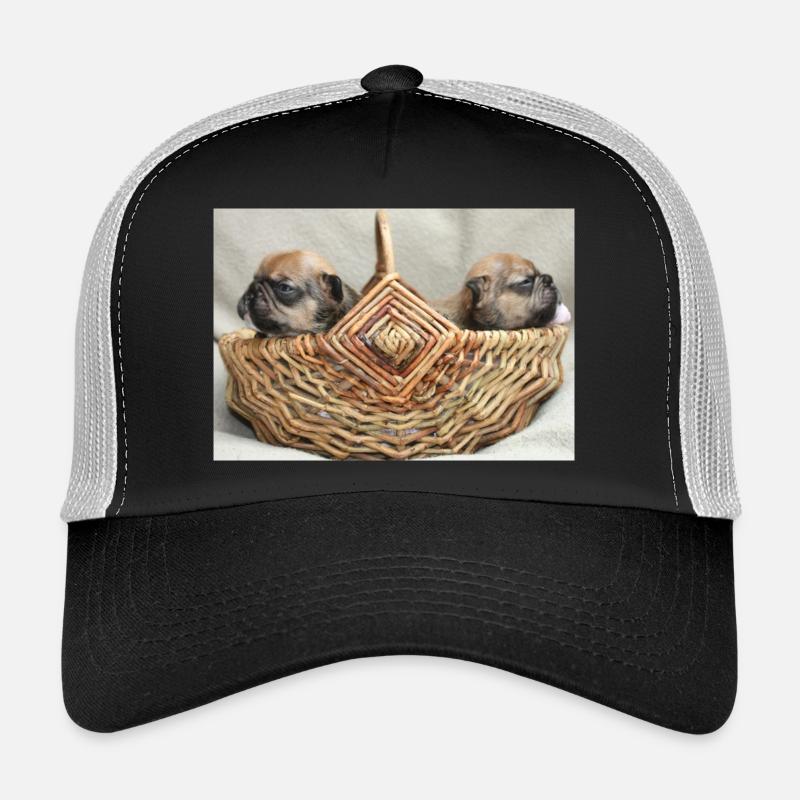 Bouledogues français deux chiots mignons Casquette trucker 