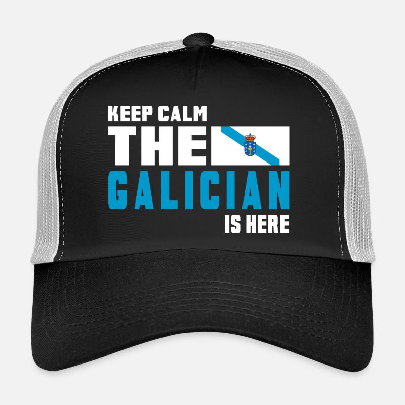 Drapeaux de Galice Keep Calm Casquette trucker 