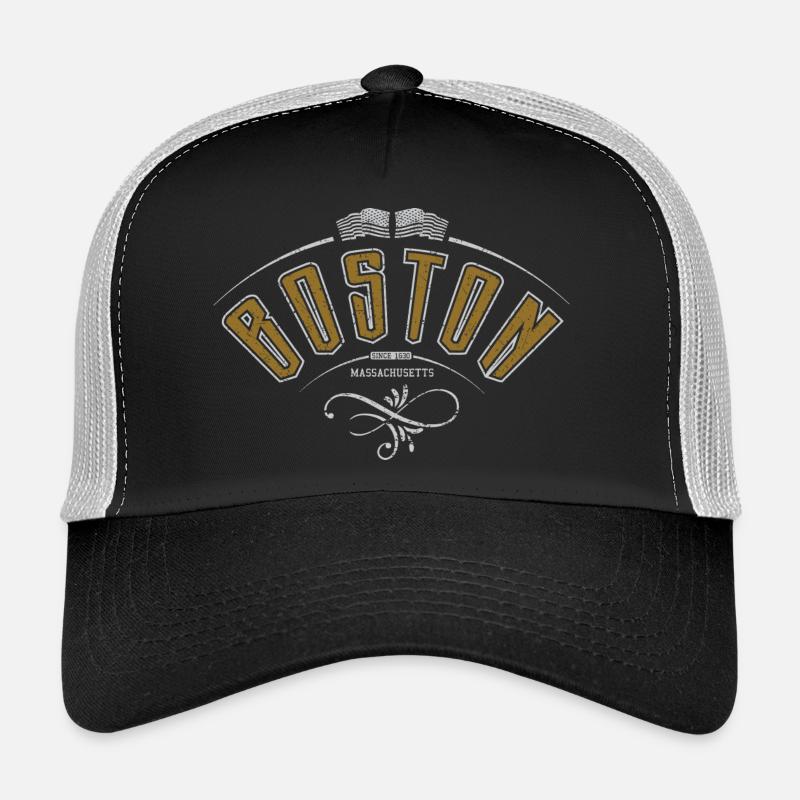 Boston Massachusetts Trucker Cap