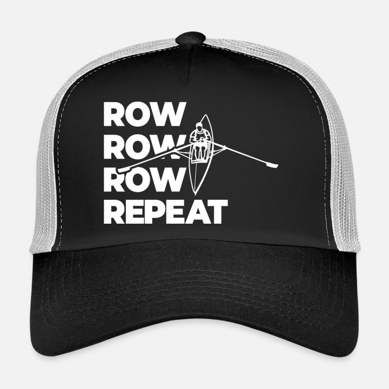 Rowing Rowing Rowing Repeat Rowing Trucker Cap
