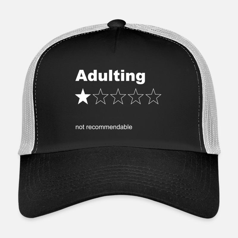 L’âge adulte n’est pas recommandable Casquette trucker 