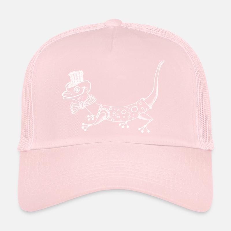 Gecko Deluxe avec chapeau et noeud papillon Casquette trucker 