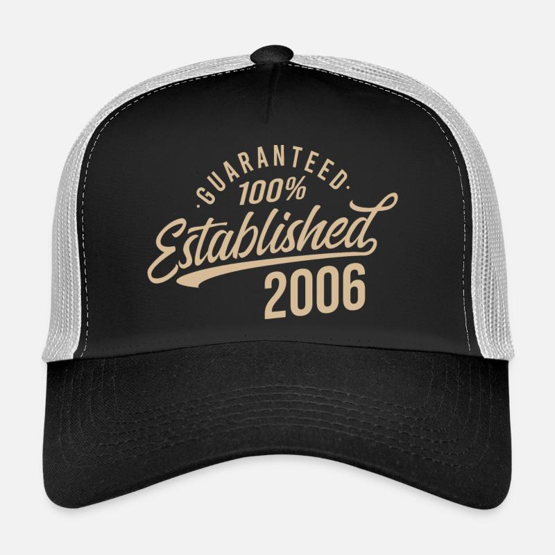 100% Établi en 2006 Casquette trucker 