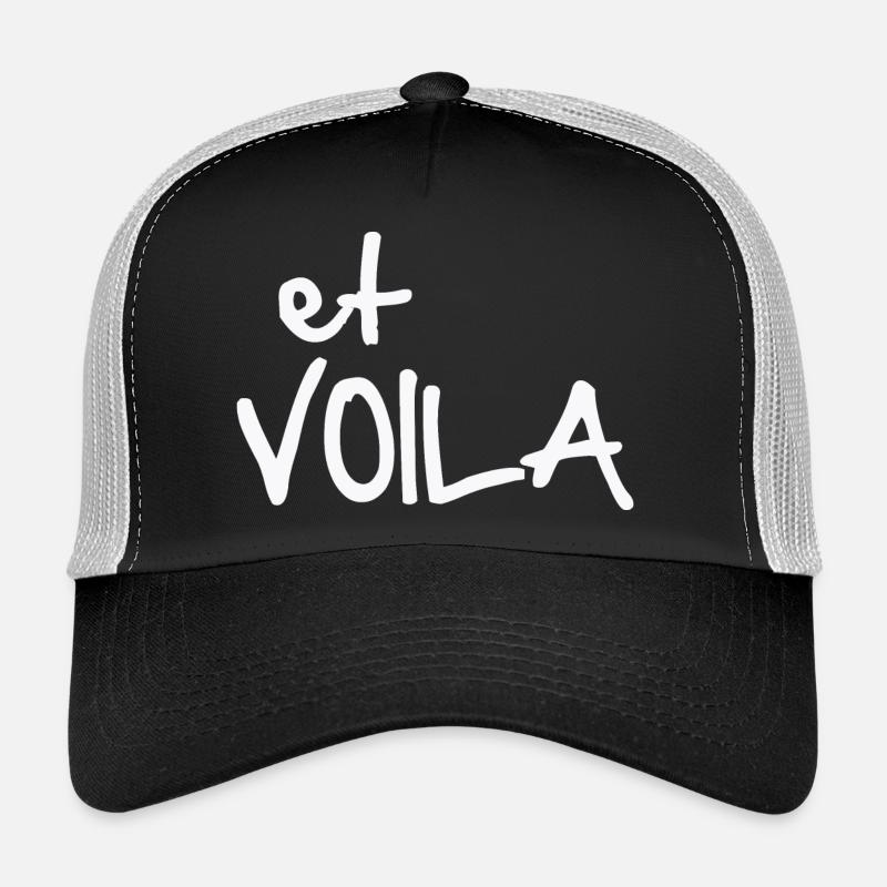 ET VOILA - Trucker Cap - Schwarz/Steingrau