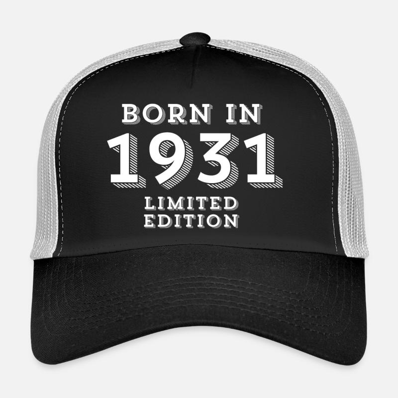 93 ans, année de naissance, date de naissance Casquette trucker 