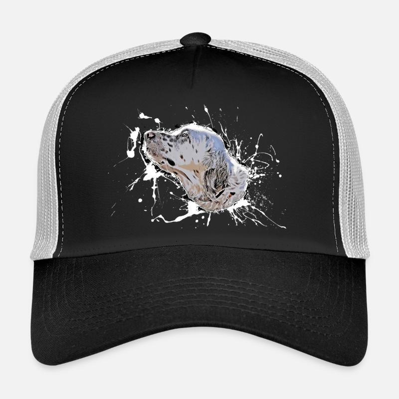 Hund - Trucker Cap - Schwarz/Steingrau