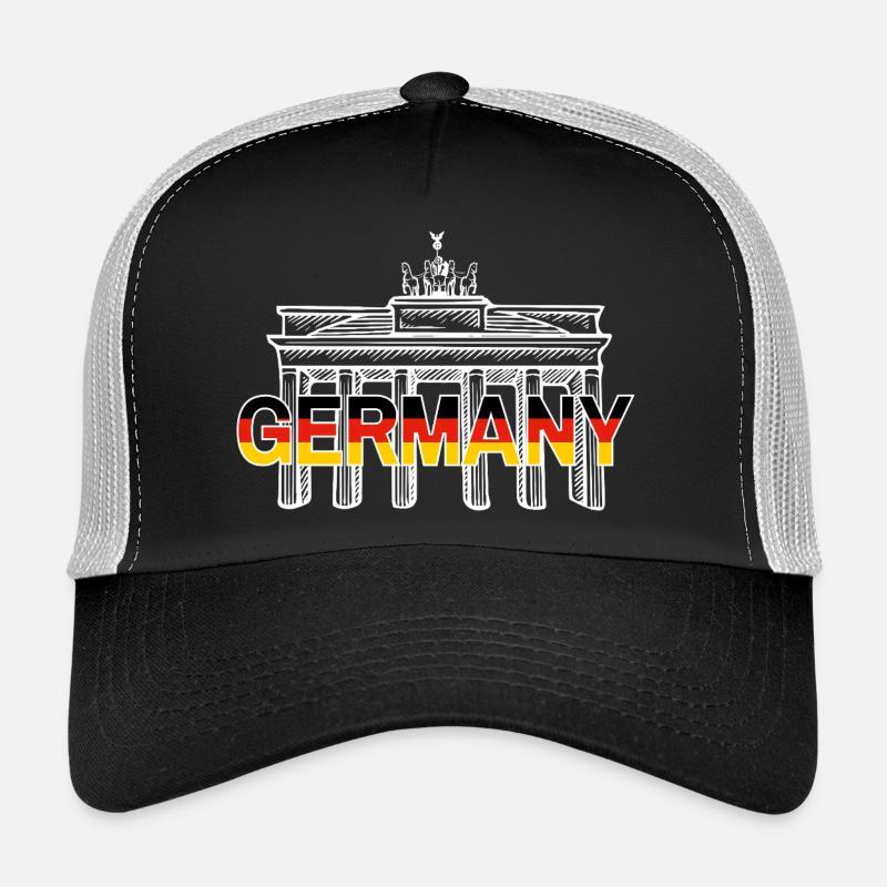 GERMANY - Trucker Cap - Schwarz/Steingrau