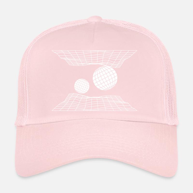 Conception de sphères spatiales en grille futuriste Casquette trucker 