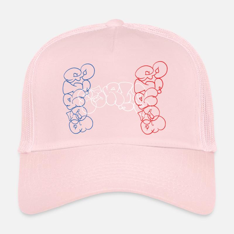 Paris Throw Up Wildstyle Mix Bubble Souvenir Trucker Cap