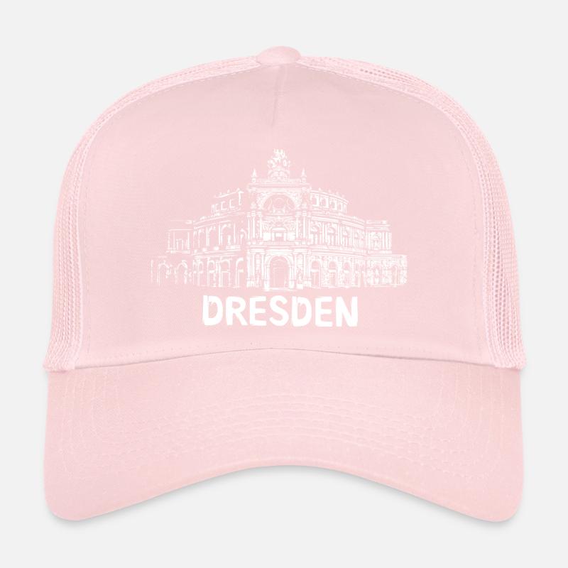 Dresde Semperoper Illustration Casquette trucker 