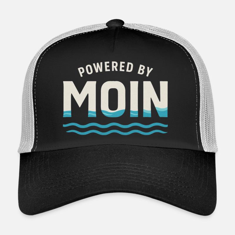 Moon Power Waves Logo Trucker Cap