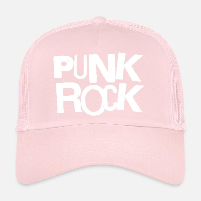 Typographie Punk Rock Bold Casquette trucker 