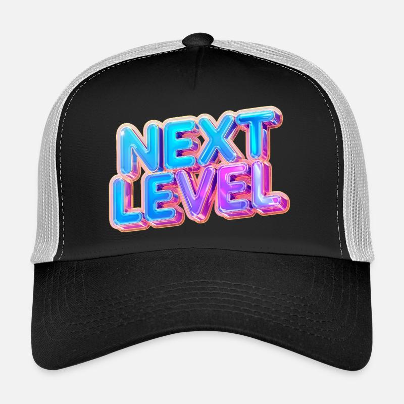 3D-Text der nächsten Stufe – mutiges Verlaufsdesign Trucker Cap