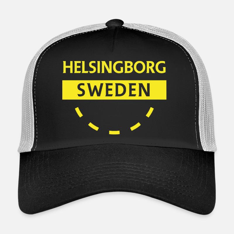 Helsingborg Sweden Patch Trucker Cap