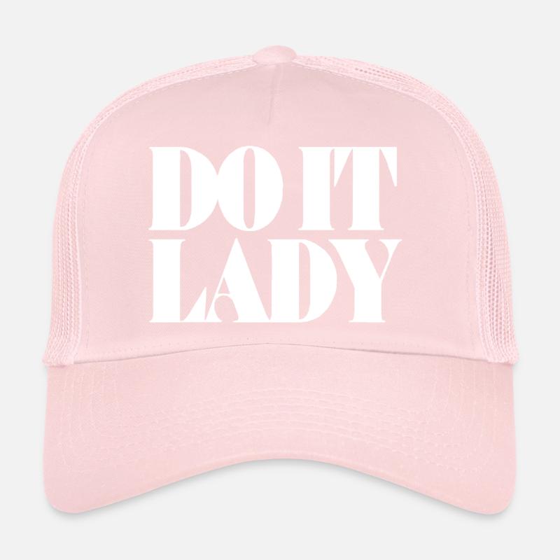 Do It Lady - White Trucker Cap