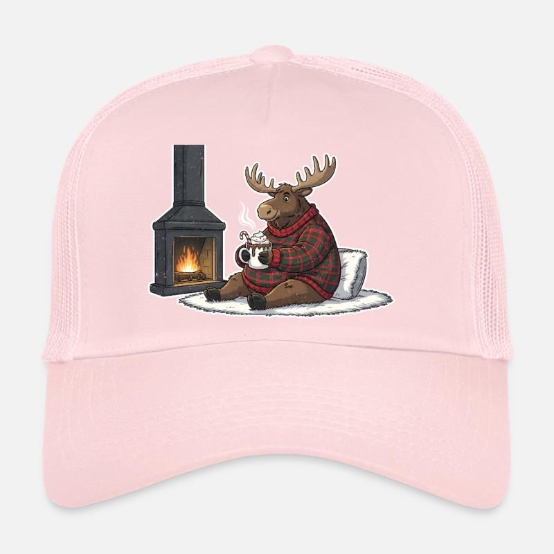 Cheminée Chaleur des rennes Noël laid Casquette trucker 