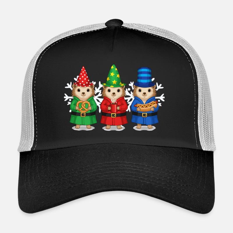 Hérisson Joyeux Noël Glacière de Noël Casquette trucker 