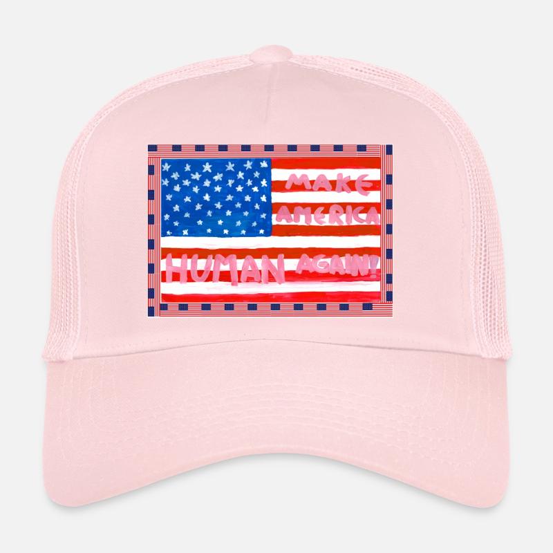 MAKE_AMERICA_HUMAN_AGAIN _A5 Casquette trucker 